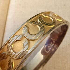 Coach Two-Tone Gold and Silver Bracelet